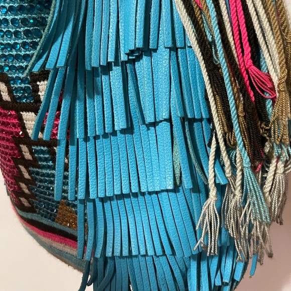 💗LIKE NEW EUC💗 Peruvian Chila Wayuu Handmade Bucket Bag ✨ONE OF A KIND✨